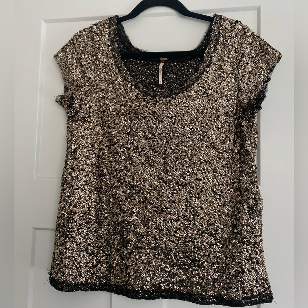 Anthropologie sequin shirt